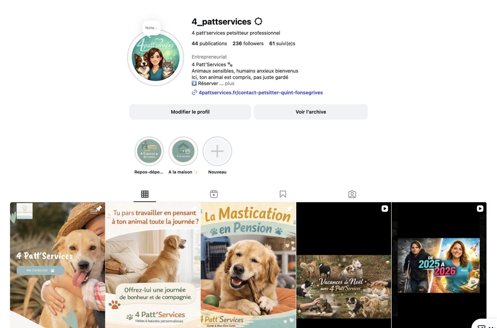 blog petsitter à Quint-Fonsegrives et vie chez 4 Patt’Services